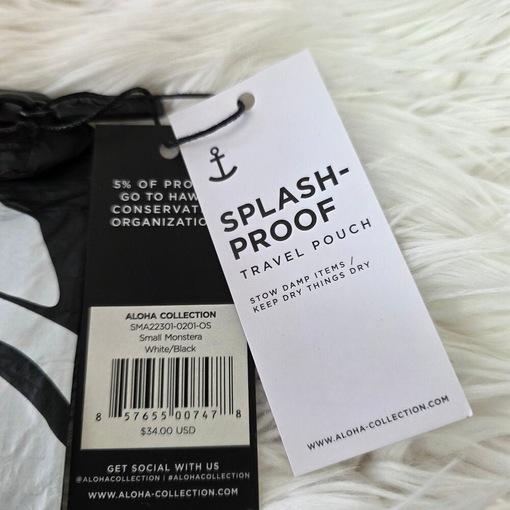 ALOHA Collection Small Pouch | Lightweight, Packable, Splash-Proof Makeup Pouch - Picture 5 of 5